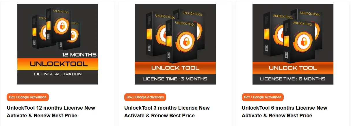 UnlockTool activation validity details
